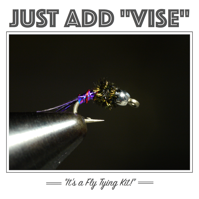  / Fly Tying / Just Add "Vise" / Purple Lightning Bug Fly Tying Kit