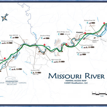 Missouri River Fly Fishing Map