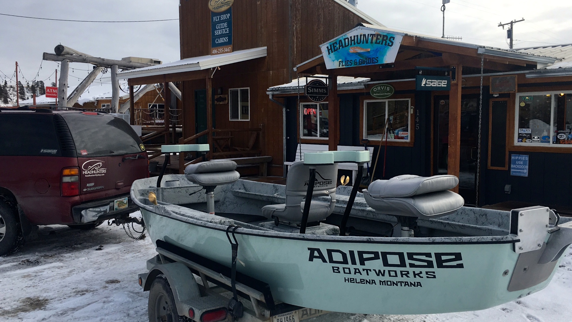 New Boat Smell Headhunters Fly Shop