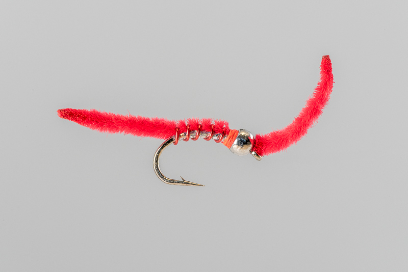 Fish Finder Worm Fl. Red - Headhunters Fly Shop