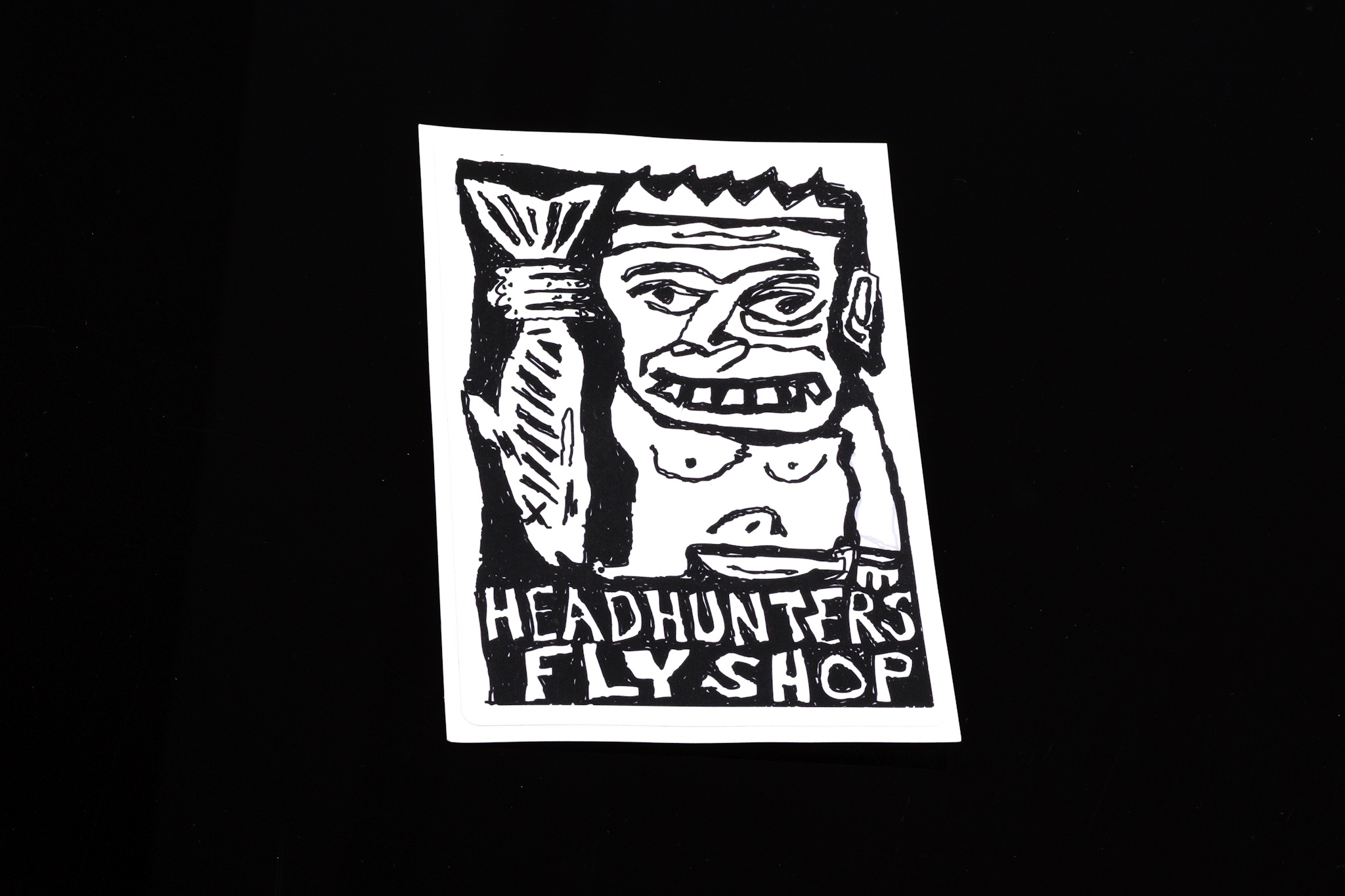 Headhunters Tribal Sticker - Headhunters Fly Shop