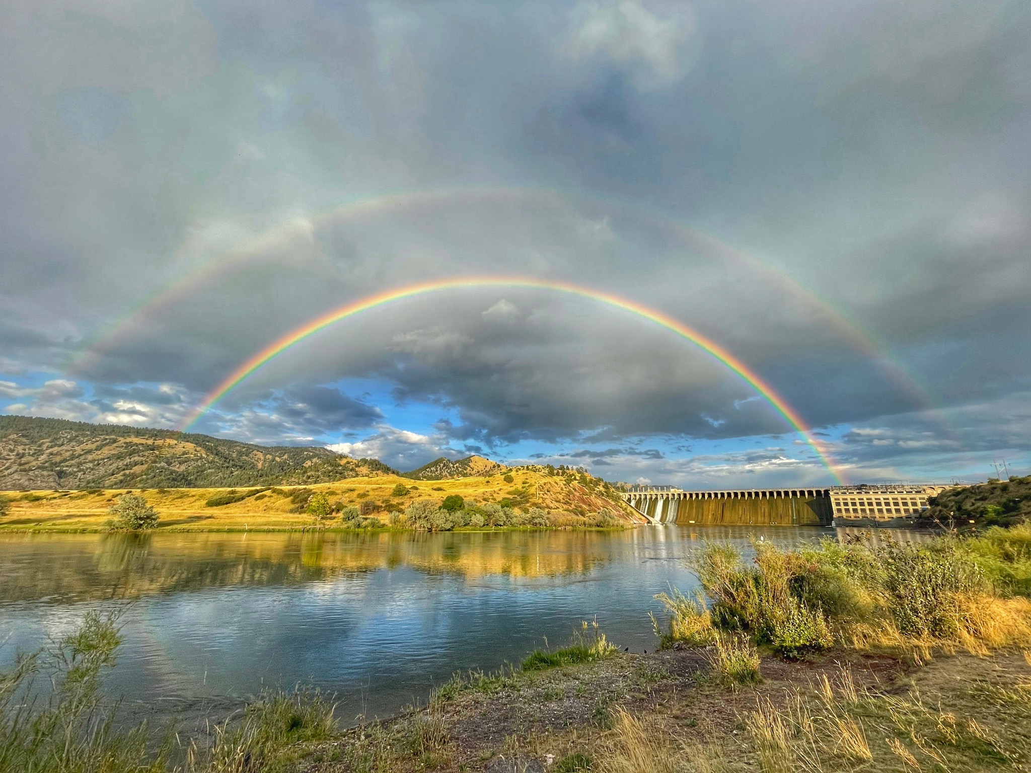 Dam Nice Rainbow Image! Kevin Cumley Image.